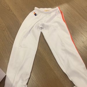 White aviator nation striped pants size xs perfect condition worn once